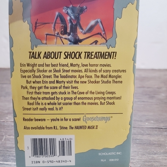 Vintage 90s 1995 Goosebumps #35 A Shocker on Shock Street R.L. Stine Scholastic - Picture 2 of 7